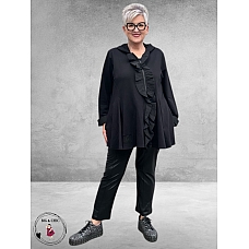 VINCENZO ALLOCCA Vest/Jas  Zwart Ruches